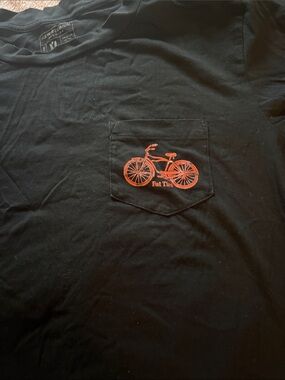 Fat Tire Women's Black Short Sleeve Pocket Tee